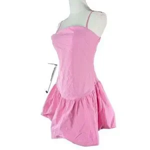Love Tree | Dresses | Love Tree Pink Bubble Hem Mini Dress Large ...
